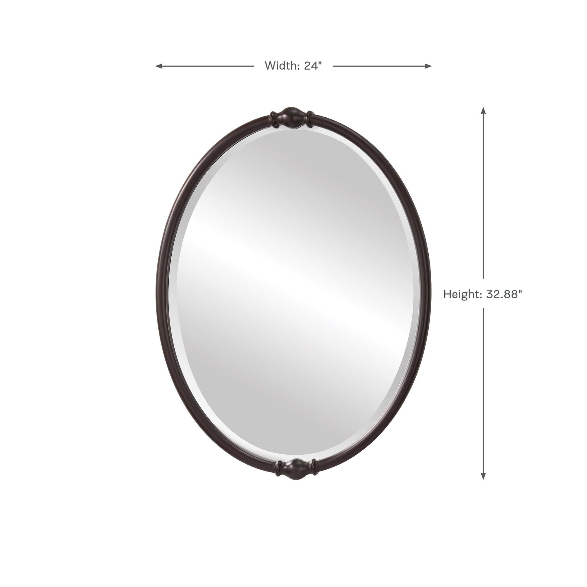 GENERATION LIGHTING JACKIE OVAL MIRROR | MR1119ORB - Mirrors