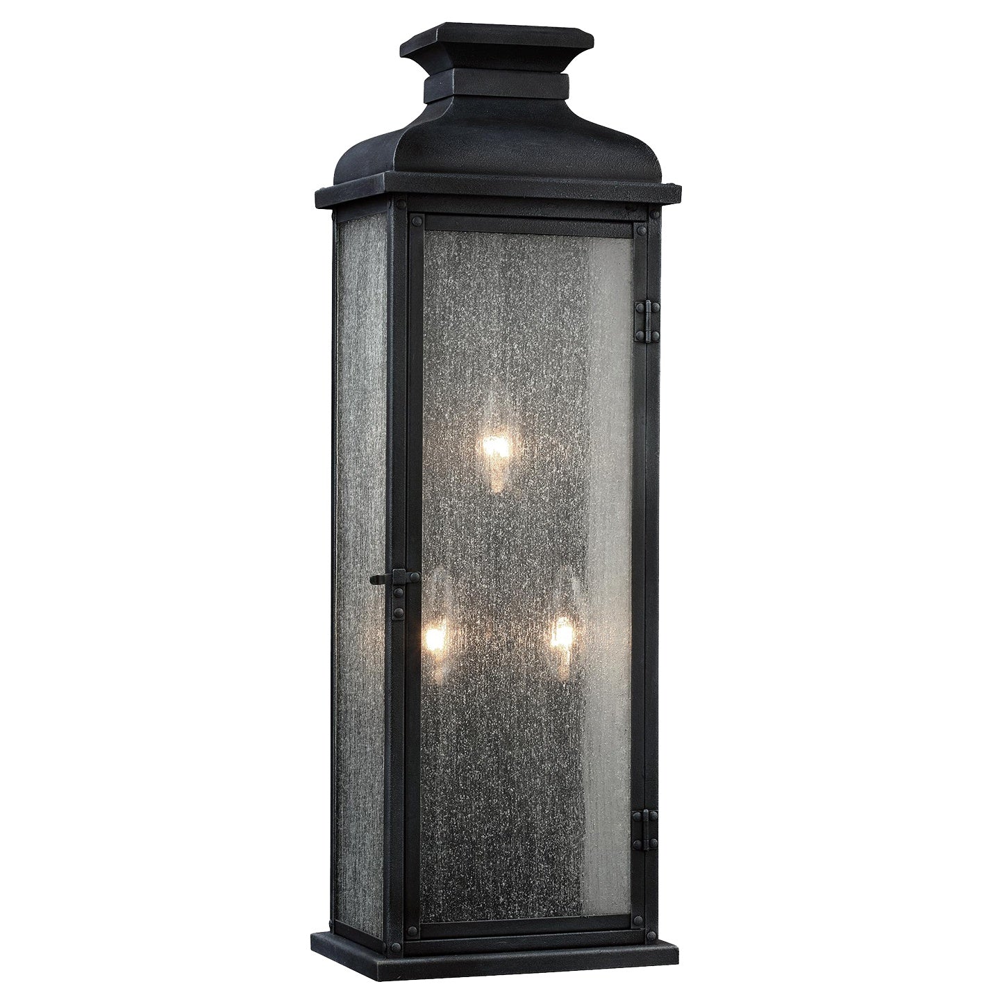 VISUAL COMFORT STUDIO, PEDIMENT LANTERN, OUTDOOR WALL LIGHTS