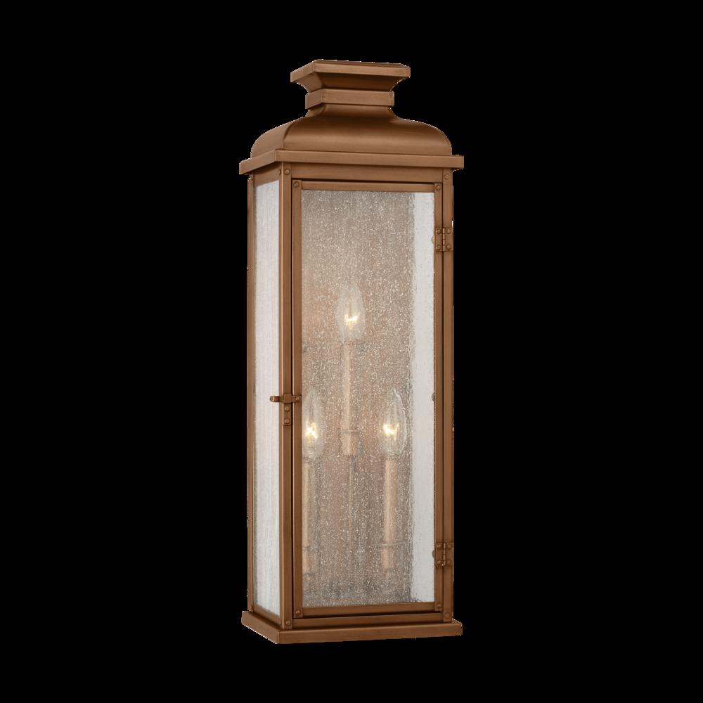 VISUAL COMFORT STUDIO, PEDIMENT WALL LANTERN, OUTDOOR WALL LIGHTS