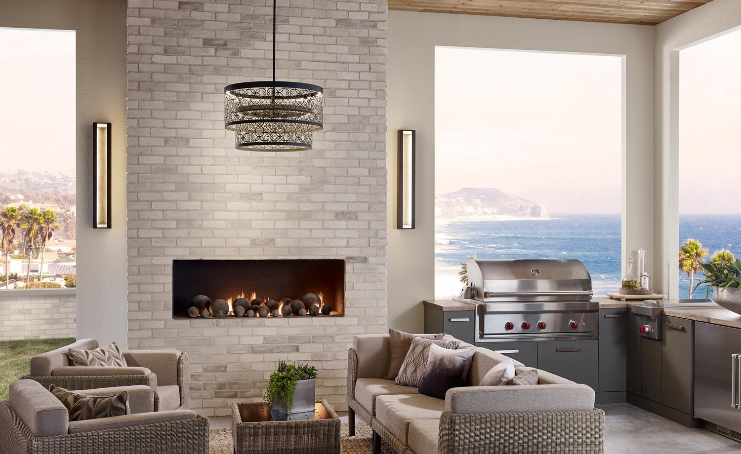VISUAL COMFORT & CO., MATTIX LED SCONCE, OUTDOOR WALL LIGHTS
