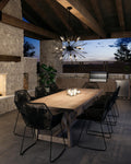 VISUAL COMFORT STUDIO, HILO OUTDOOR CHANDELIER, OUTDOOR CEILING LIGHTS