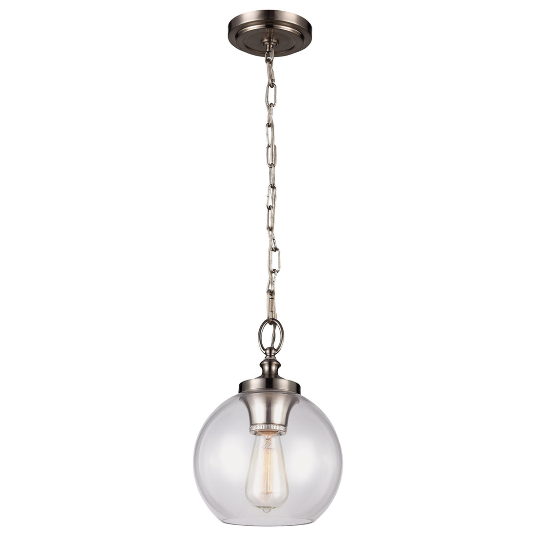 VISUAL COMFORT & CO., TABBY CLEAR GLASS MINI PENDANT, PENDANT LIGHT