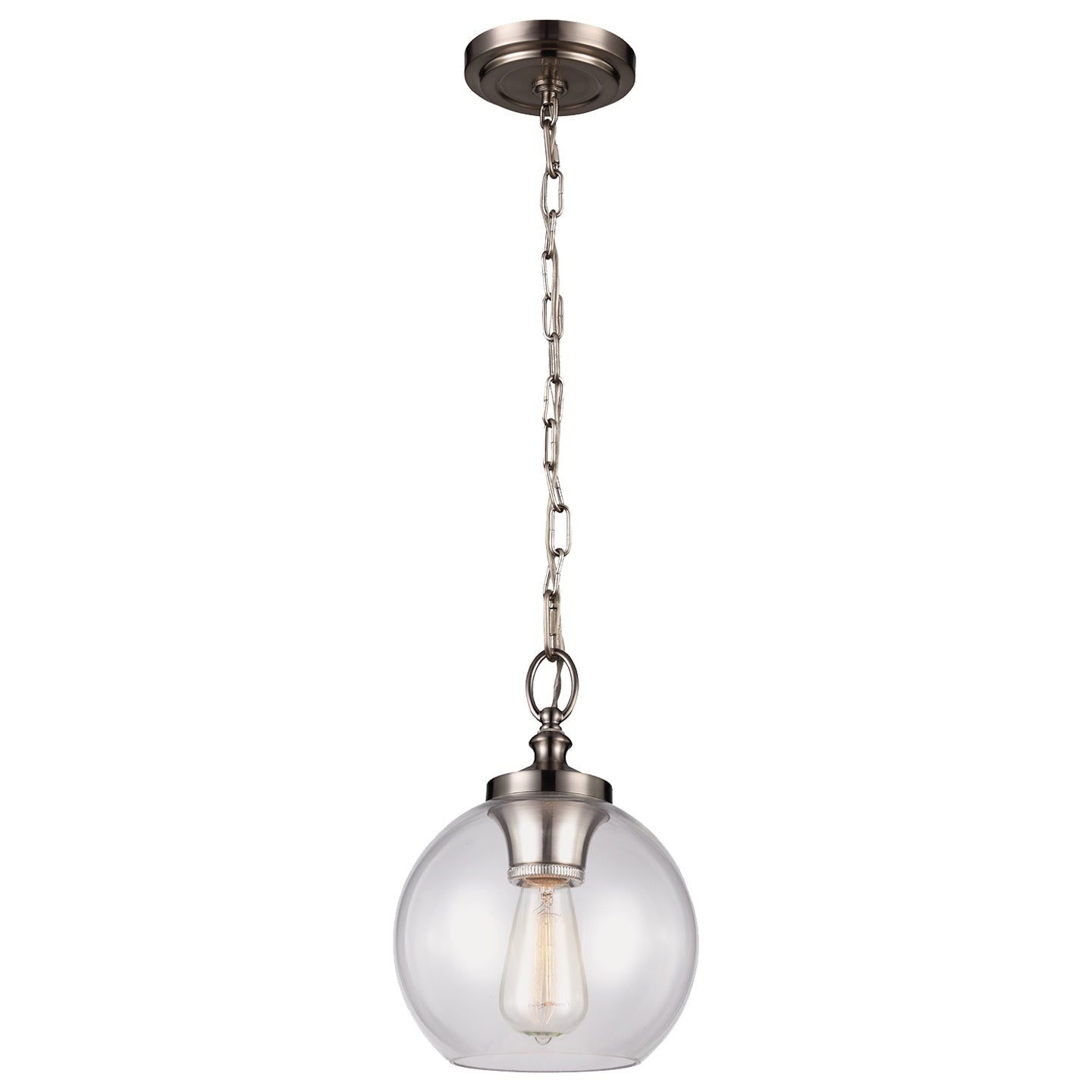 VISUAL COMFORT & CO., TABBY CLEAR GLASS MINI PENDANT, PENDANT LIGHT
