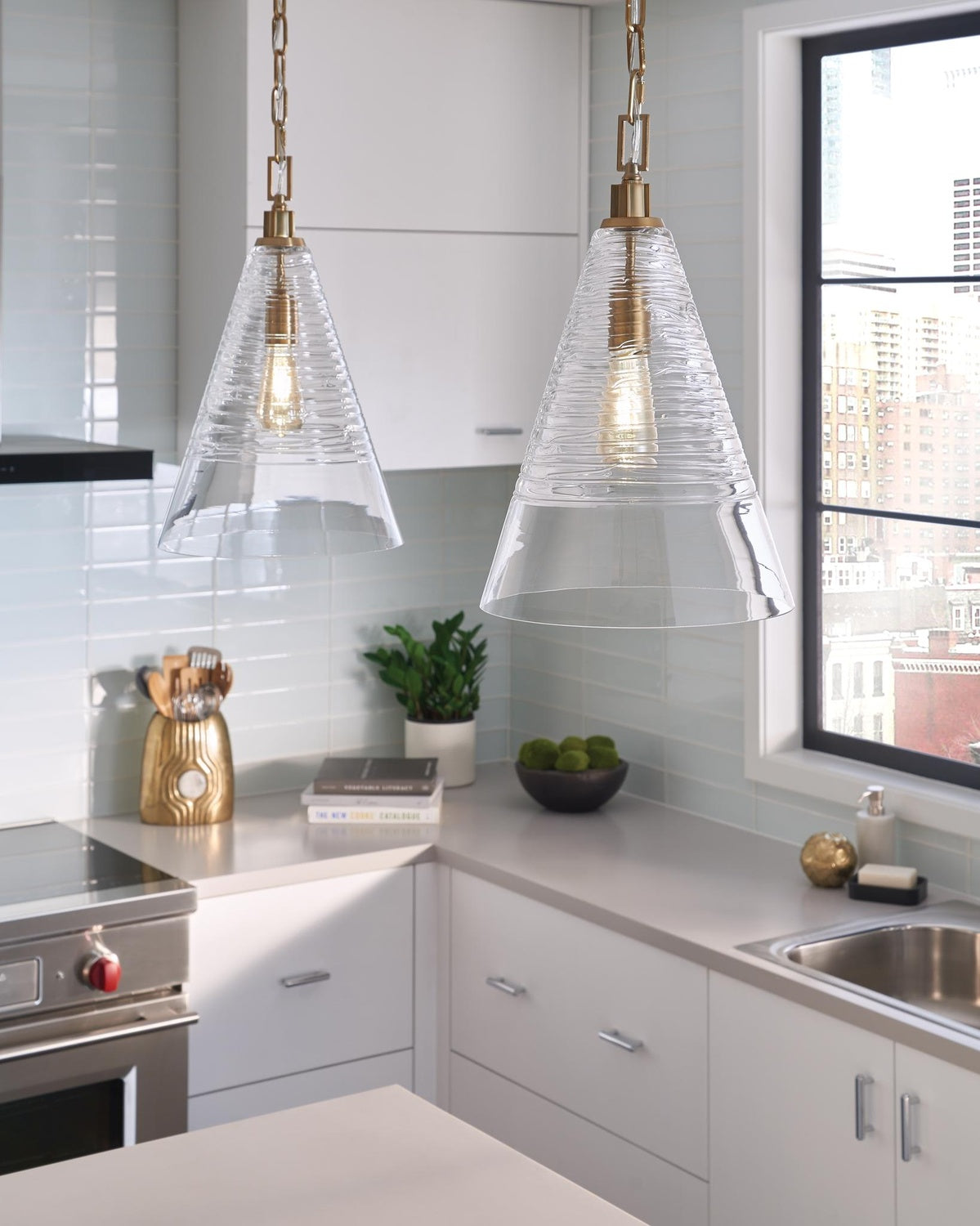 VISUAL COMFORT & CO., ELMORE CONE PENDANT, PENDANT LIGHT