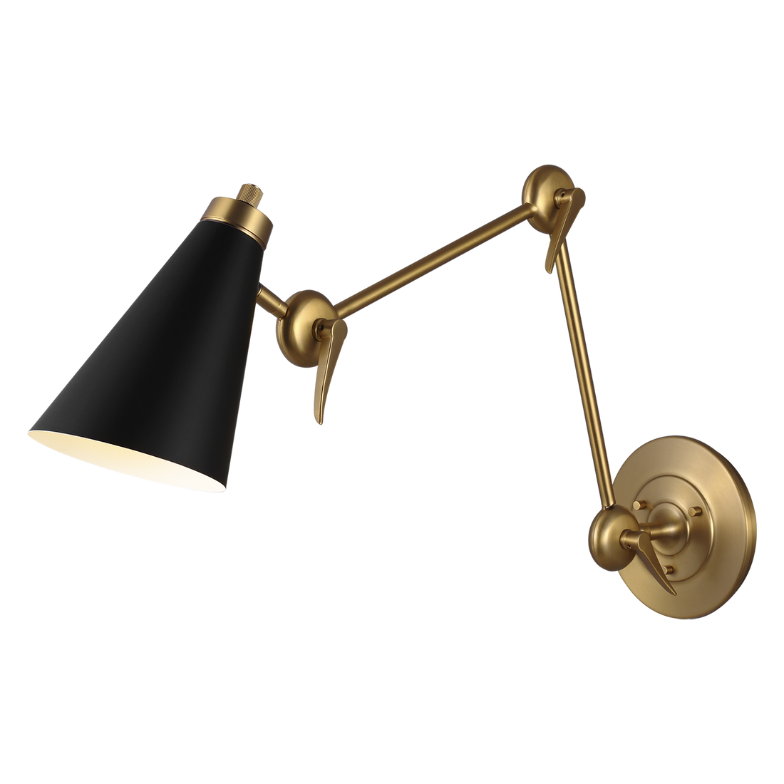 VISUAL COMFORT & CO., SIGNORET 2 - ARM LIBRARY SCONCE, WALL SCONCES