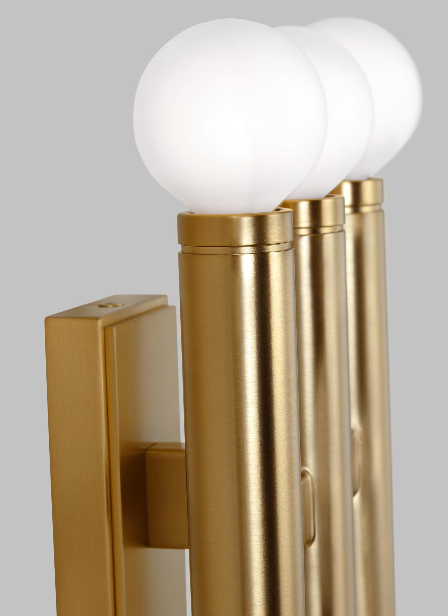 VISUAL COMFORT & CO., BECKHAM MODERN TRIPLE SCONCE, WALL SCONCES