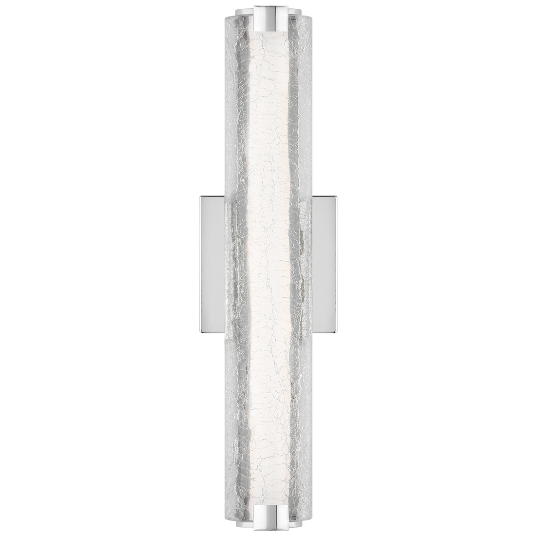 VISUAL COMFORT STUDIO, CUTLER CRACK GLASS LED SCONCE, WALL SCONCES