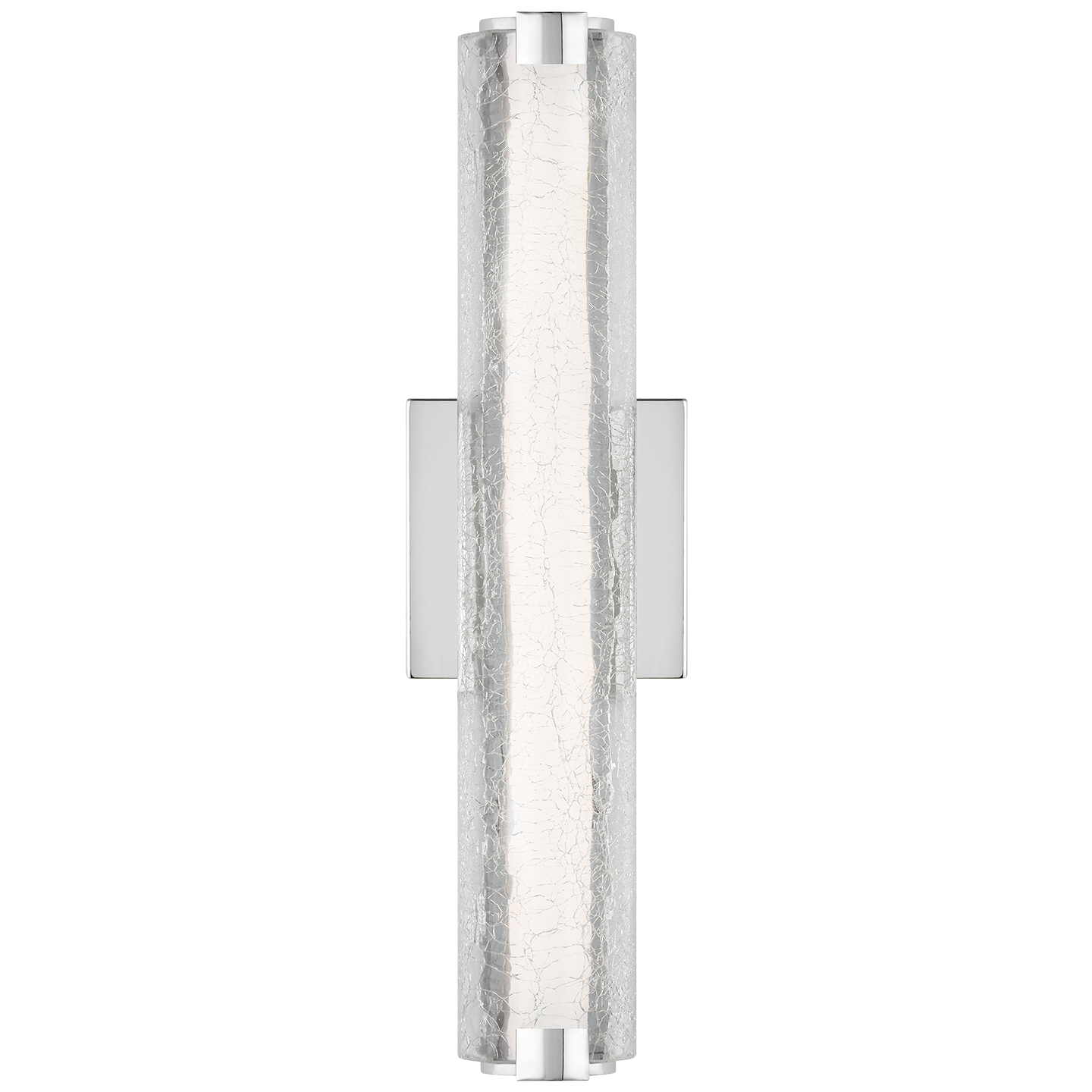 VISUAL COMFORT STUDIO, CUTLER CRACK GLASS LED SCONCE, WALL SCONCES