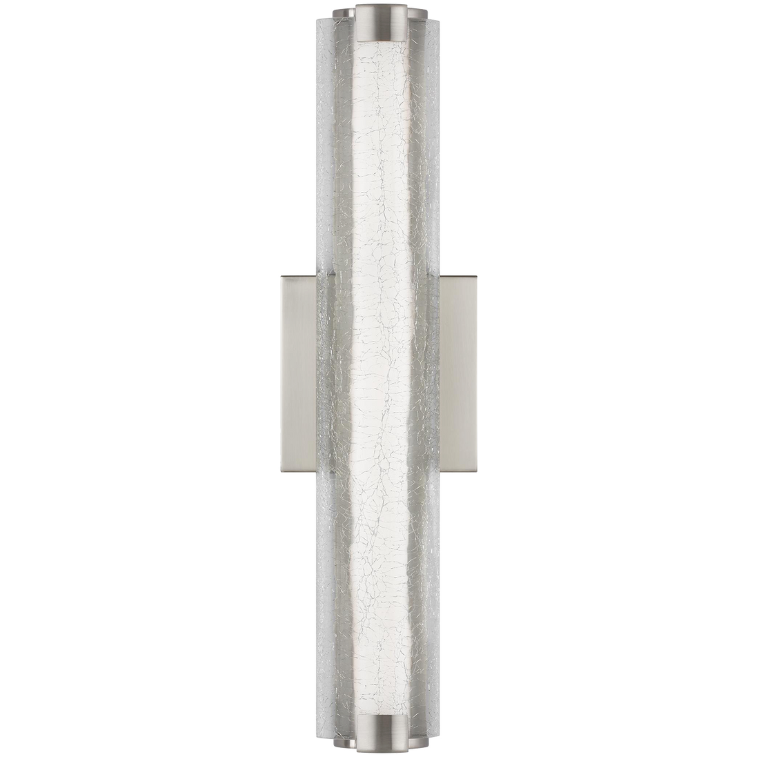 VISUAL COMFORT STUDIO, CUTLER CRACKLE GLASS LED SCONCE, WALL SCONCES