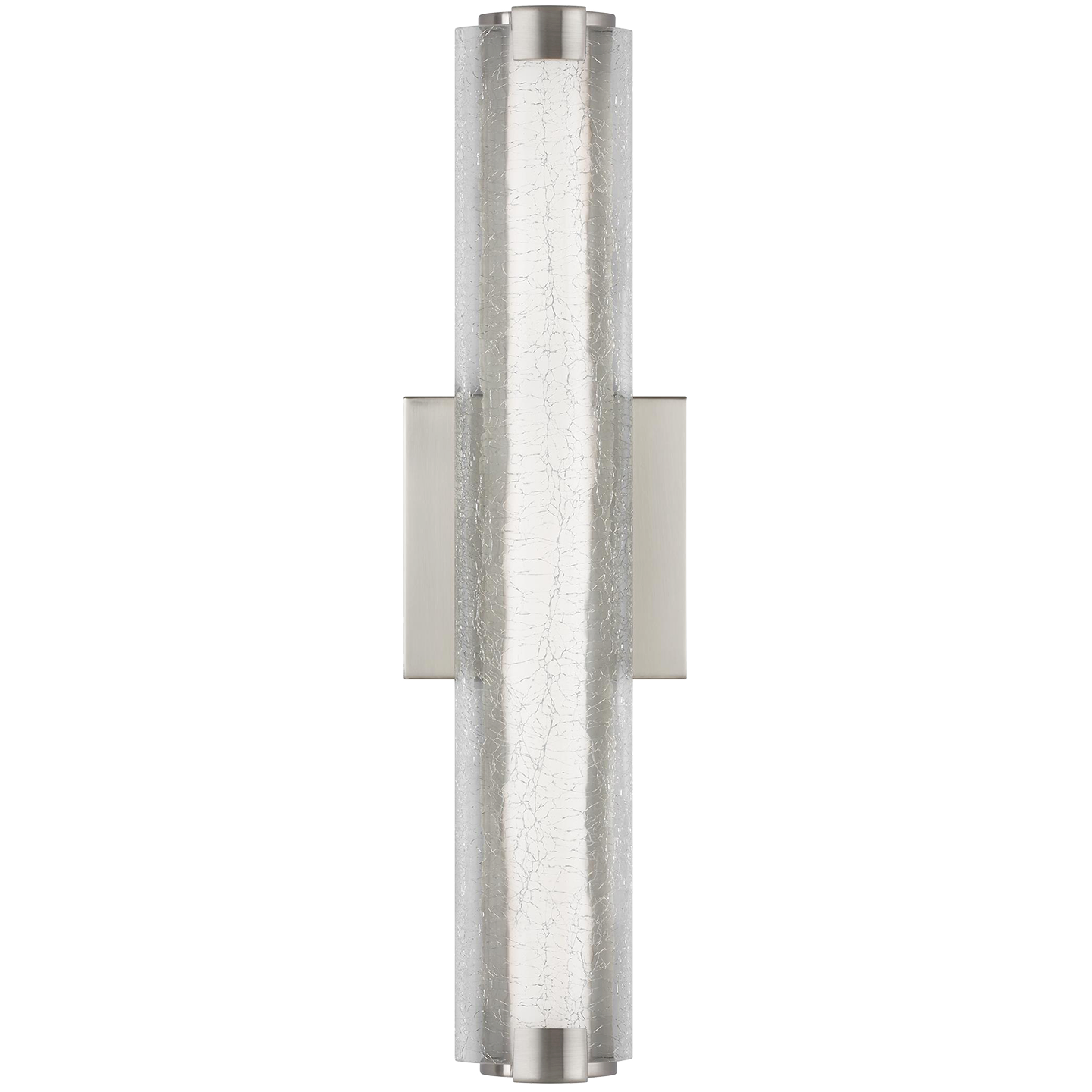 VISUAL COMFORT STUDIO, CUTLER CRACKLE GLASS LED SCONCE, WALL SCONCES