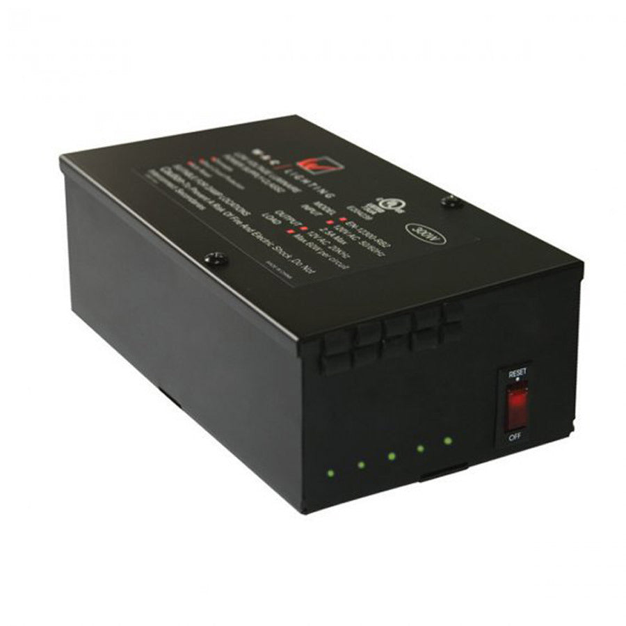 WAC LIGHTING ENCLOSED ELECTRONIC CLASS 2 TRANSFORMER 120V INPUT 12V OUTPUT 5 = - DO NOT SHOW ON WEBSITE