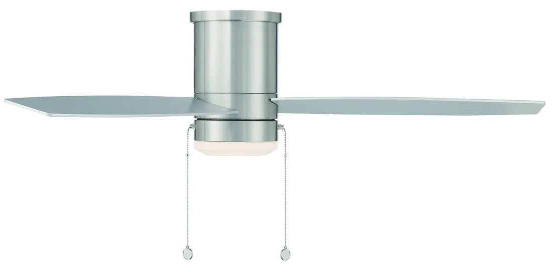 WAC LIGHTING, ATLANTIS FLUSH BRUSHED NICKEL, OUTDOOR CEILING FAN