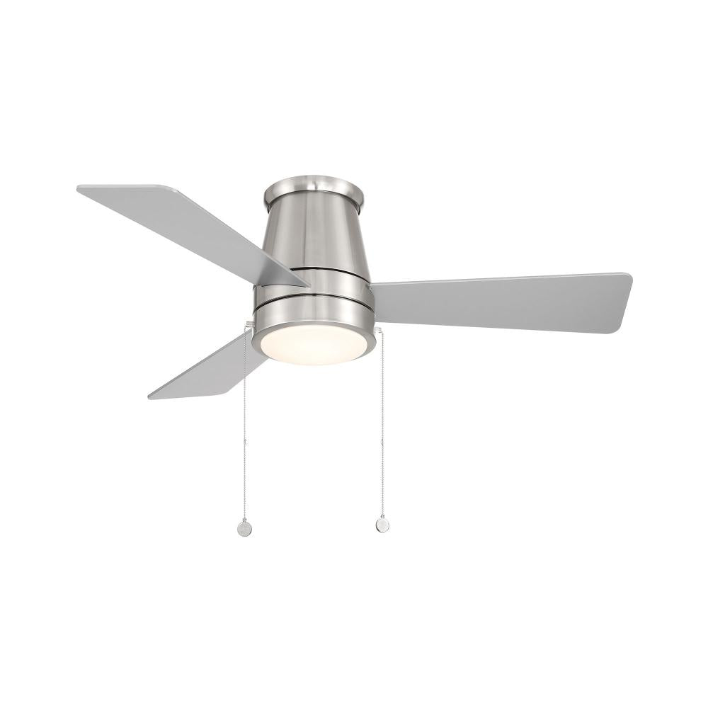 WAC LIMITED, HUG FLUSH BRUSHED NICKEL, OUTDOOR CEILING FAN