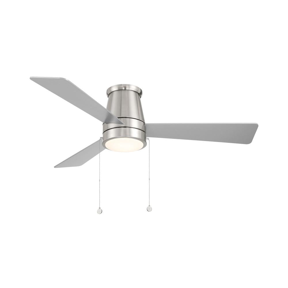 WAC LIMITED, HUG FLUSH BRUSHED NICKEL, OUTDOOR CEILING FAN