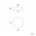 DWELED, SALVO FLUSH MOUNT LIGHT, FLUSH MOUNT CEILING LIGHTS