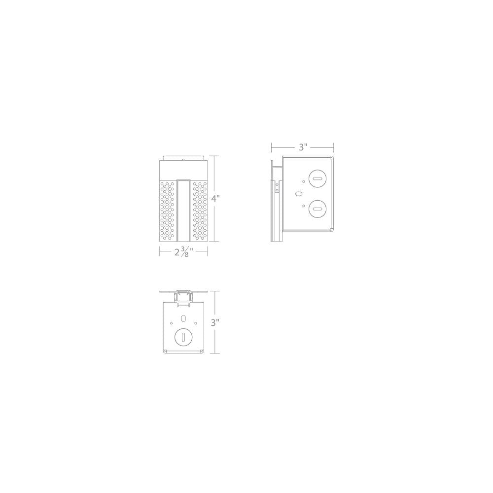 WAC LIGHTING INVISILED 8FT RECESSED MOUNTED MUD-IN CHANNEL WIRING BOX