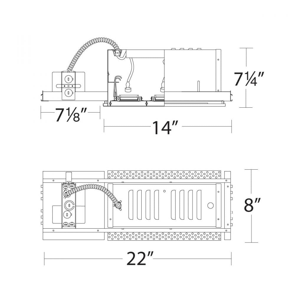 WAC LIGHTING LOW VOLTAGE MULTIPLE THREE LIGHT HOUSING - DO NOT SHOW ON WEBSITE