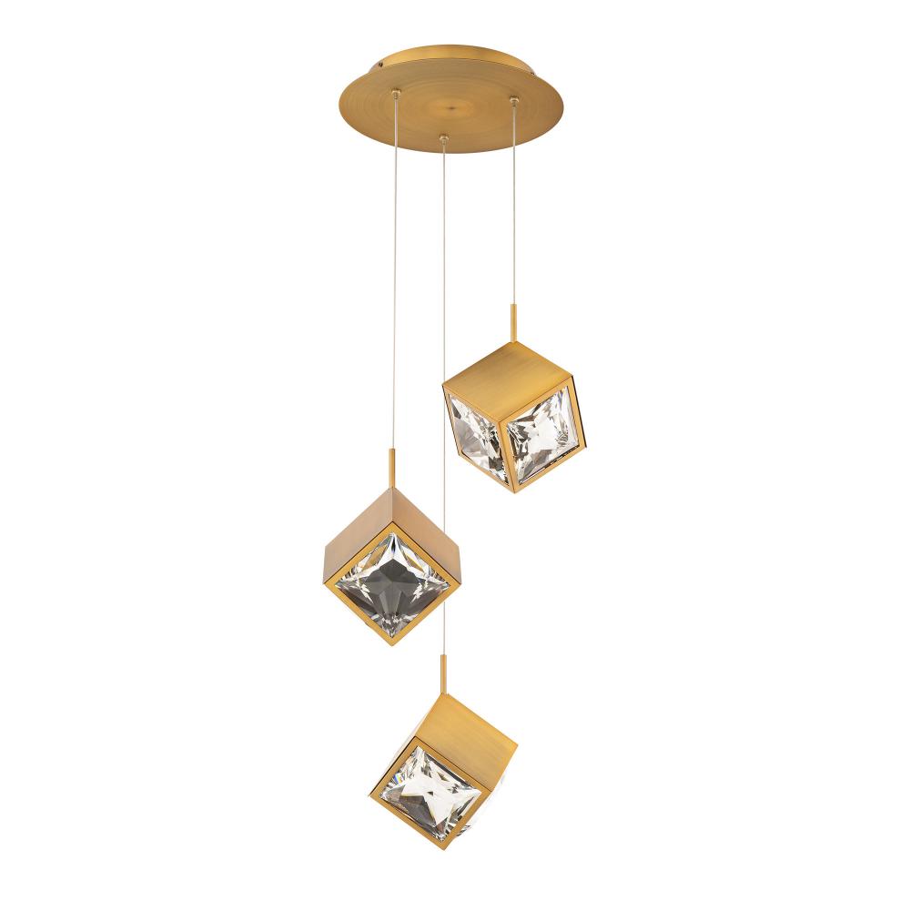 WAC LIGHTING, ICE CUBE CHANDELIER LIGHT, PENDANT LIGHT