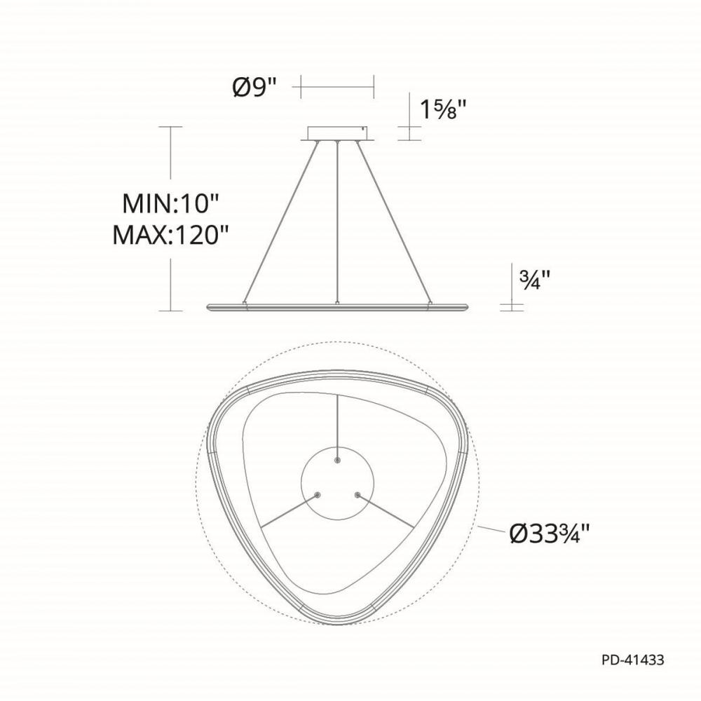 WAC LIGHTING, OYSTER PENDANT LIGHT, PENDANT LIGHT