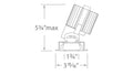 WAC LIGHTING VOLTA PINHOLE TRIM - DO NOT SHOW ON WEBSITE