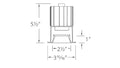 WAC LIGHTING VOLTA SQUARE DOWNLIGHT TRIM - DO NOT SHOW ON WEBSITE