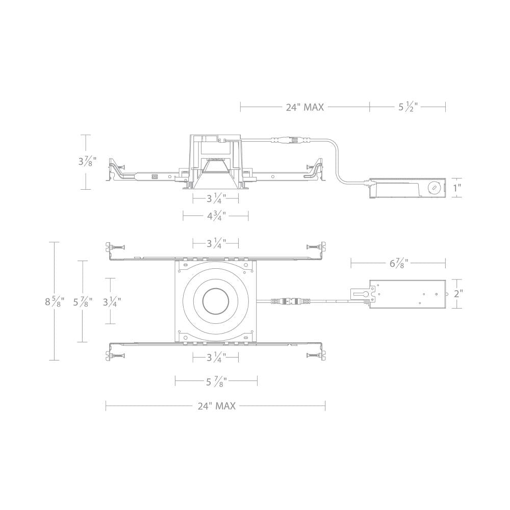 WAC LIGHTING OCULAR 3.0 DIM-TO-WARM DOWNLIGHT TRIM AND REMODEL HOUSING - DO NOT SHOW ON WEBSITE