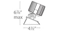 WAC LIGHTING VOLTA 4. ADJUSTABLE INVISIBLE TRIM - DO NOT SHOW ON WEBSITE