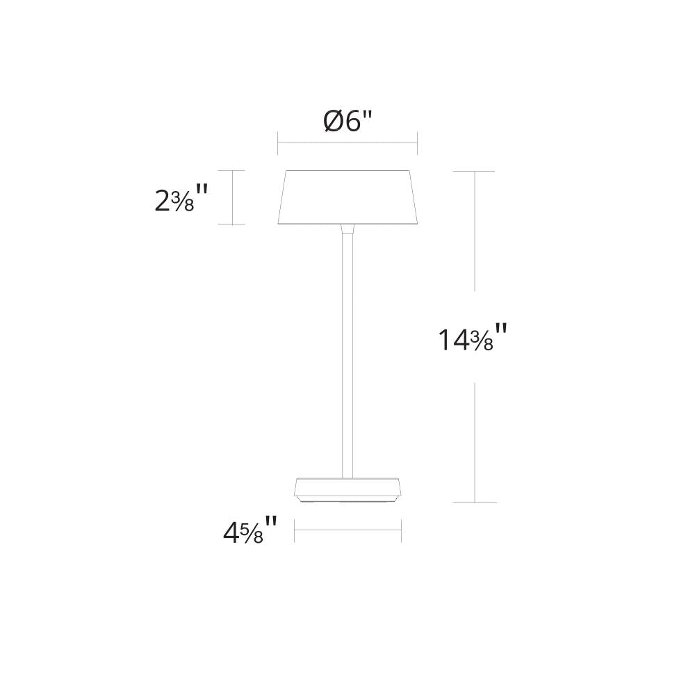 WAC LIMITED, CRYSTAL 251315 INDOOR/OUTDOOR 2700K TABLE LAMP, TABLE LAMPS
