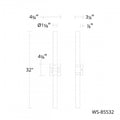 DWELED, RIPPLE BATH & WALL SCONCE, VANITY LIGHT