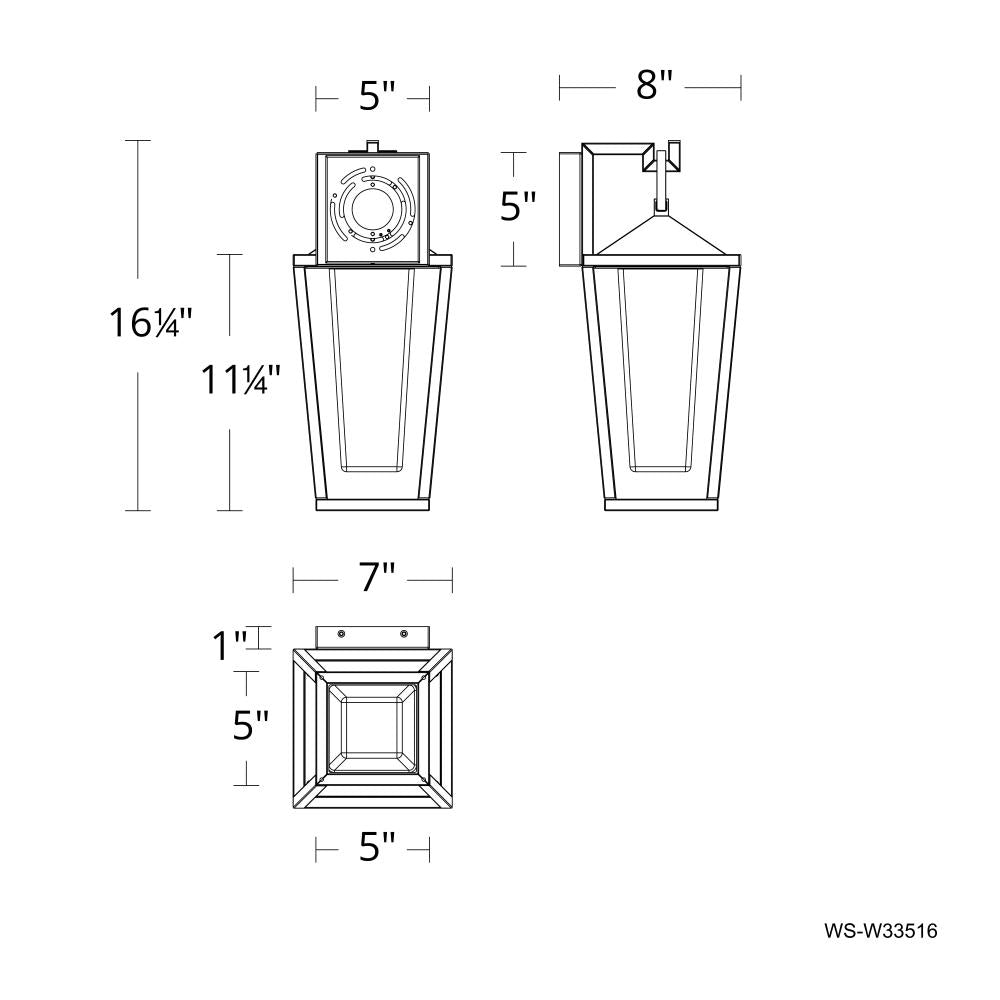 DWELED, MANCHESTER OUTDOOR WALL SCONCE, OUTDOOR WALL LIGHTS