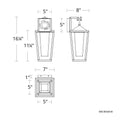 DWELED, MANCHESTER OUTDOOR WALL SCONCE, OUTDOOR WALL LIGHTS