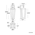 DWELED, MANCHESTER OUTDOOR WALL SCONCE, OUTDOOR WALL LIGHTS
