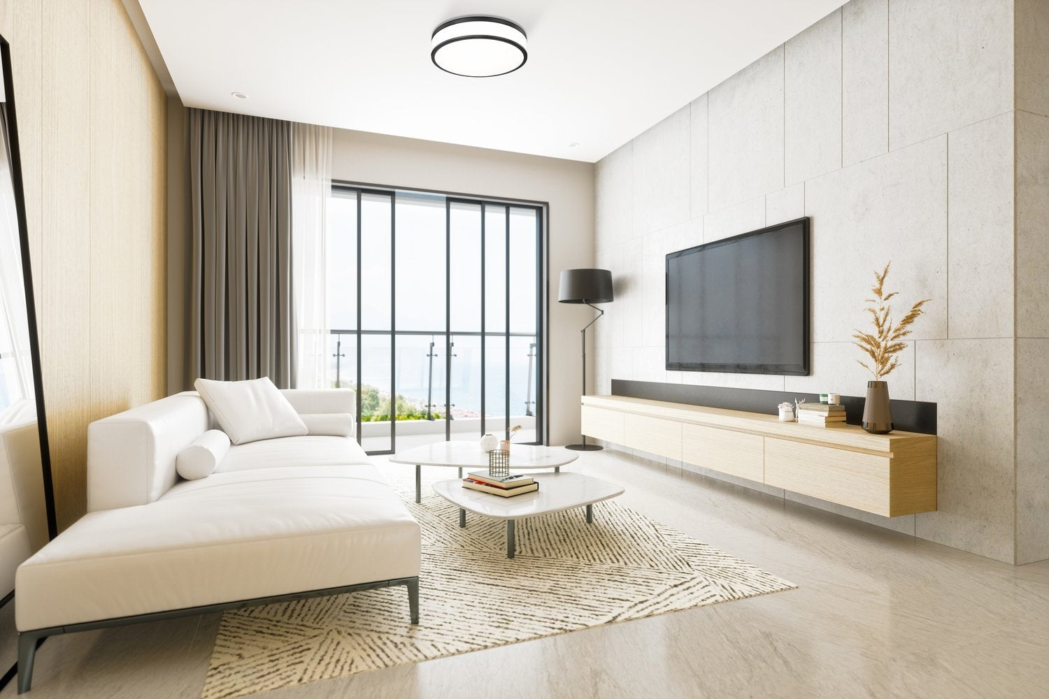 Z-LITE, BALLORD FLUSH MOUNT, FLUSH MOUNT CEILING LIGHTS