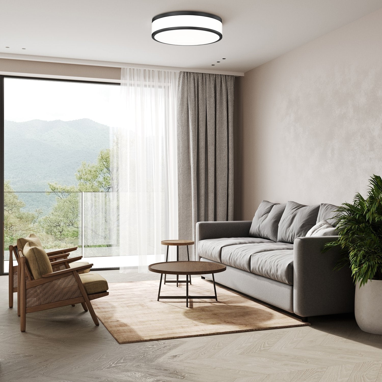 Z-LITE, BALLORD FLUSH MOUNT, FLUSH MOUNT CEILING LIGHTS