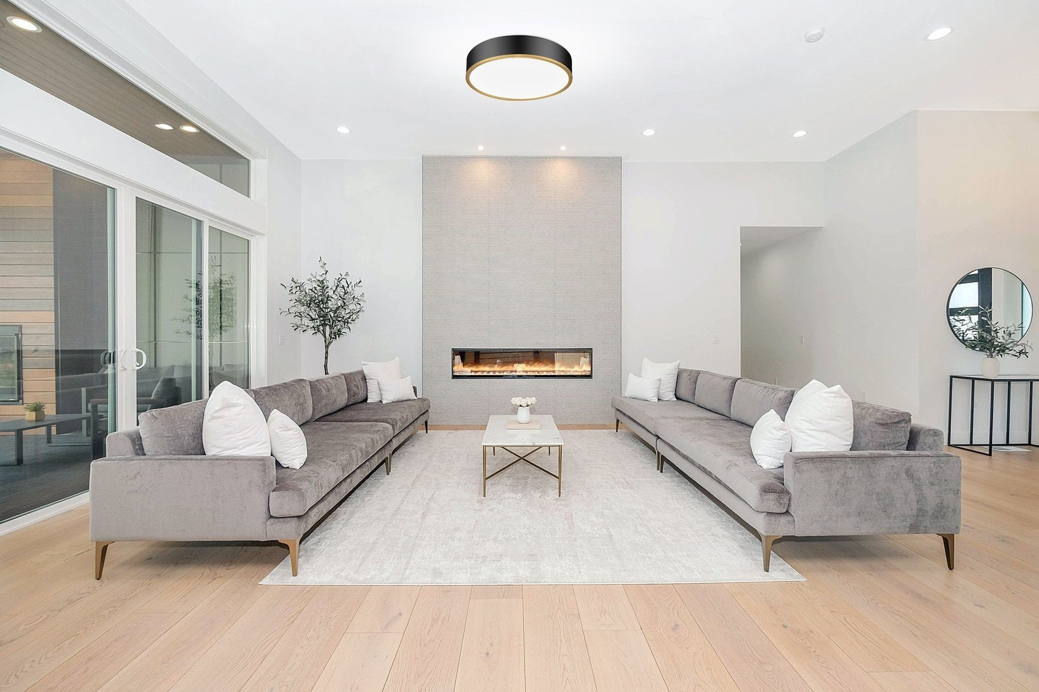 Z-LITE, BRADLEY FLUSH MOUNT, FLUSH MOUNT CEILING LIGHTS