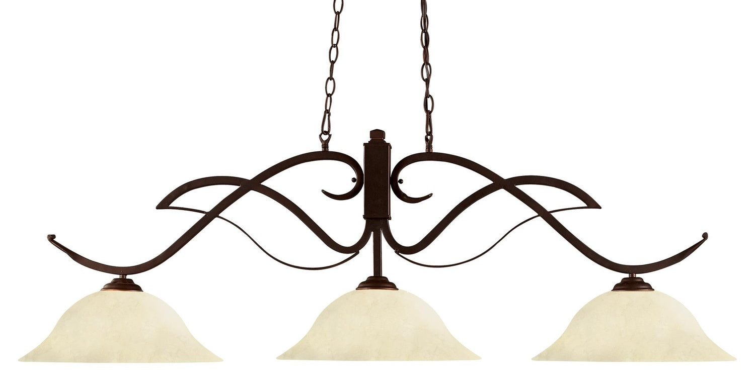 Z-LITE, PHOENIX 3 LIGHT BILLIARD, LINEAR LIGHT