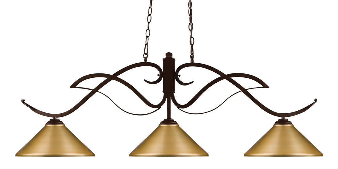 Z-LITE, PHOENIX 3 LIGHT BILLIARD, LINEAR LIGHT