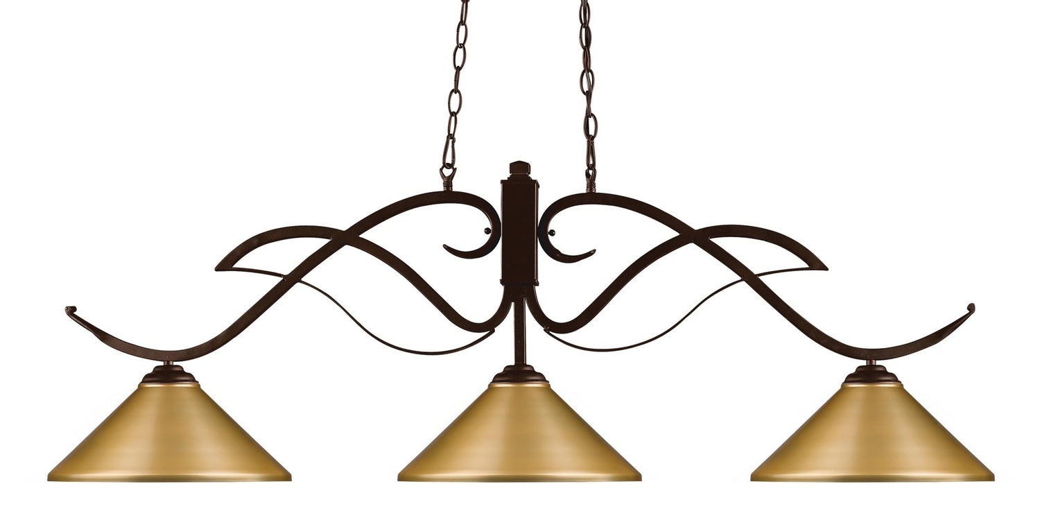 Z-LITE, PHOENIX 3 LIGHT BILLIARD, LINEAR LIGHT