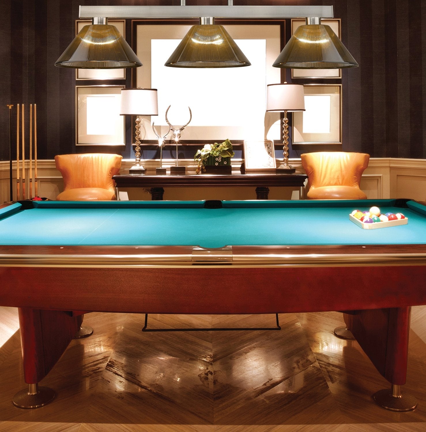 Z-LITE, PLAYERS 3 LIGHT BILLIARD, LINEAR LIGHT