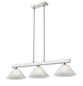 Z-LITE, COBALT 3 LIGHT BILLIARD, LINEAR LIGHT