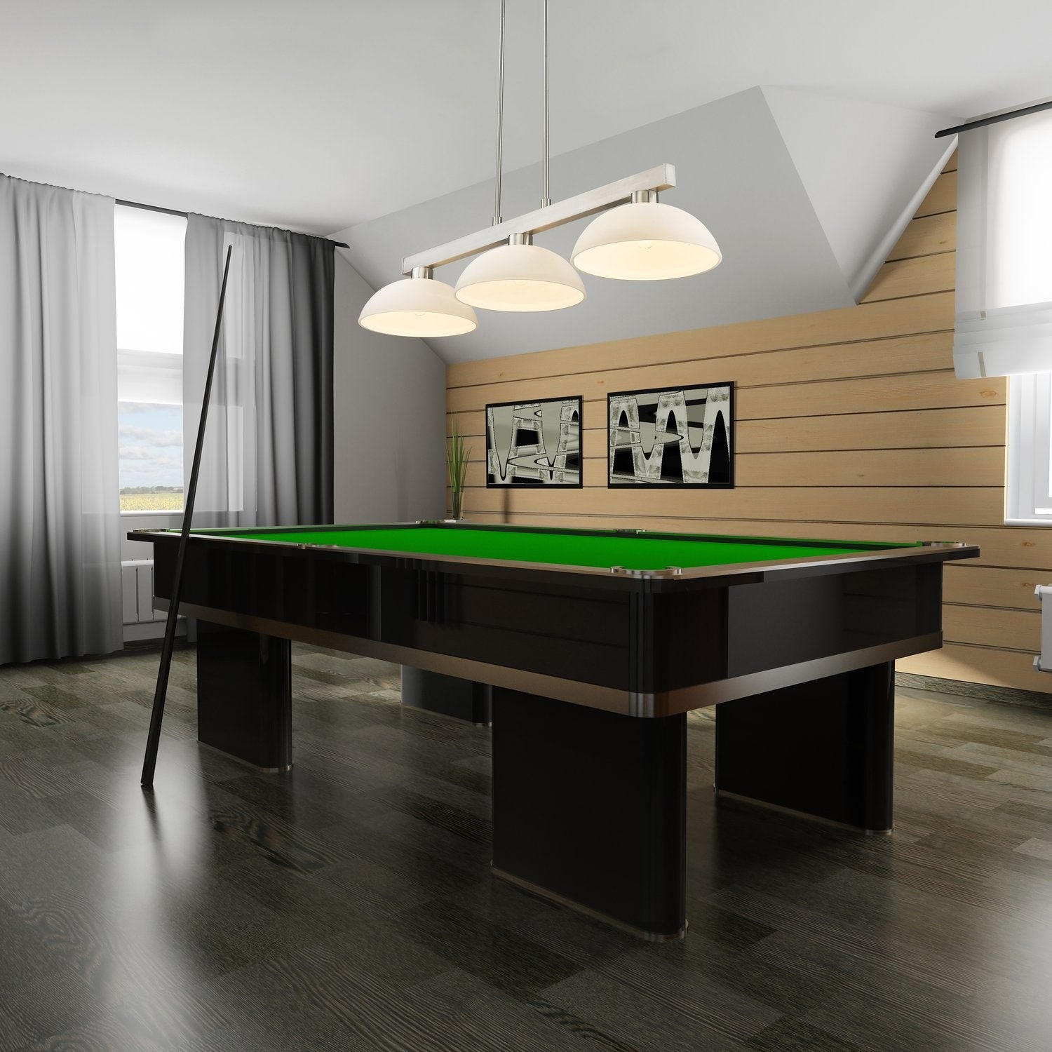Z-LITE, COBALT 3 LIGHT BILLIARD, LINEAR LIGHT
