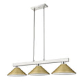 Z-LITE, COBALT 3 LIGHT BILLIARD, LINEAR LIGHT