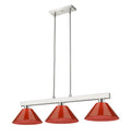 Z-LITE, COBALT 3 LIGHT BILLIARD, LINEAR LIGHT
