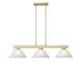 Z-LITE, COBALT 3 LIGHT BILLIARD, LINEAR LIGHT