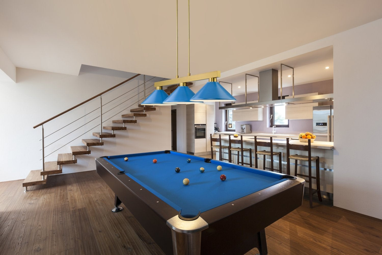 Z-LITE, COBALT 3 LIGHT BILLIARD, LINEAR LIGHT
