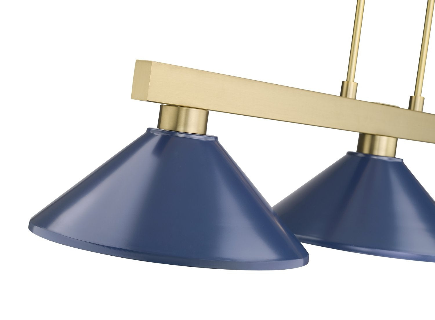 Z-LITE, COBALT 3 LIGHT BILLIARD, LINEAR LIGHT