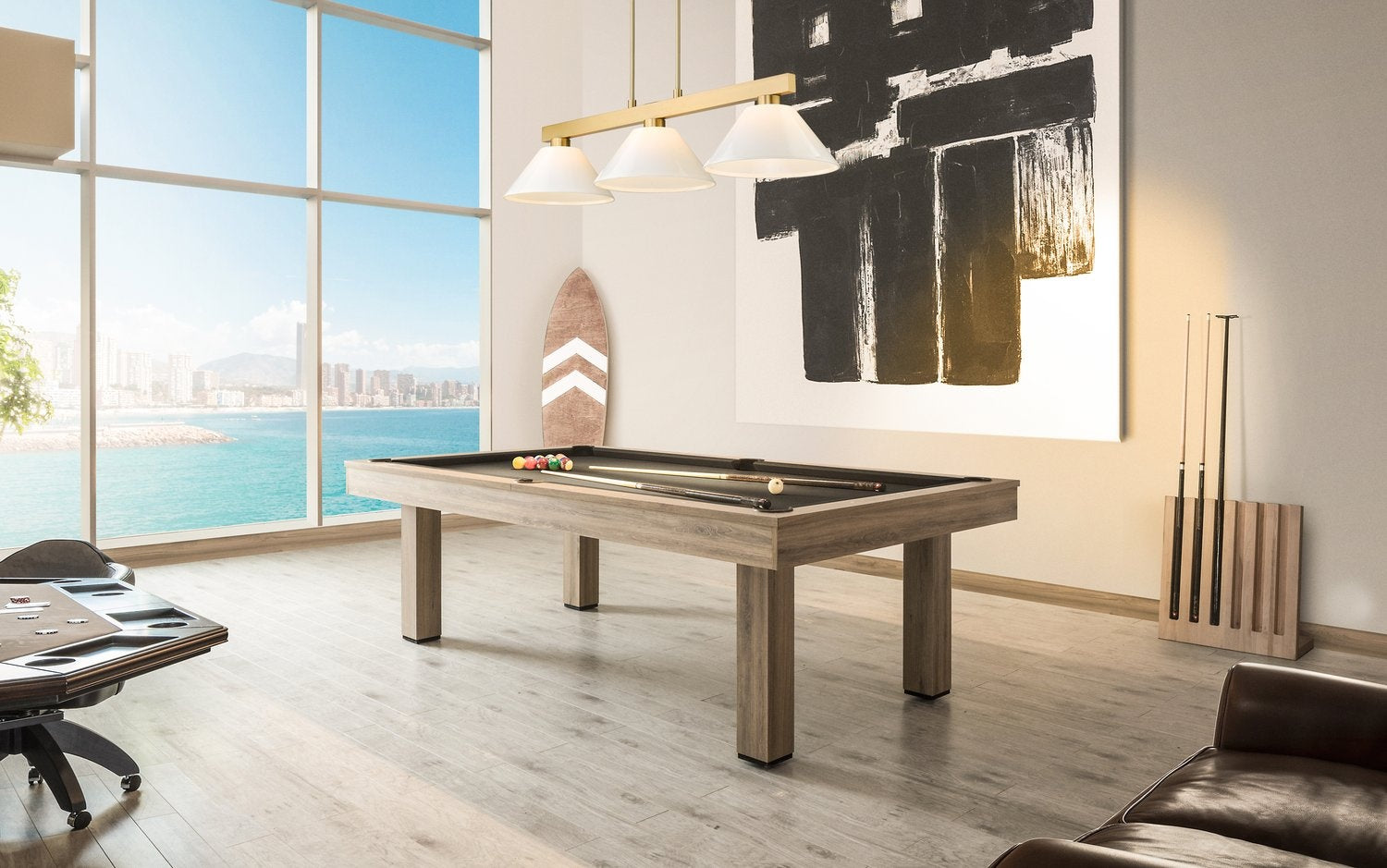 Z-LITE, COBALT 3 LIGHT BILLIARD, LINEAR LIGHT