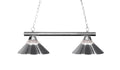 Z-LITE, SHARP SHOOTER 2 LIGHT BILLIARD, LINEAR LIGHT