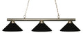 Z-LITE, SHARP SHOOTER 3 LIGHT BILLIARD, LINEAR LIGHT
