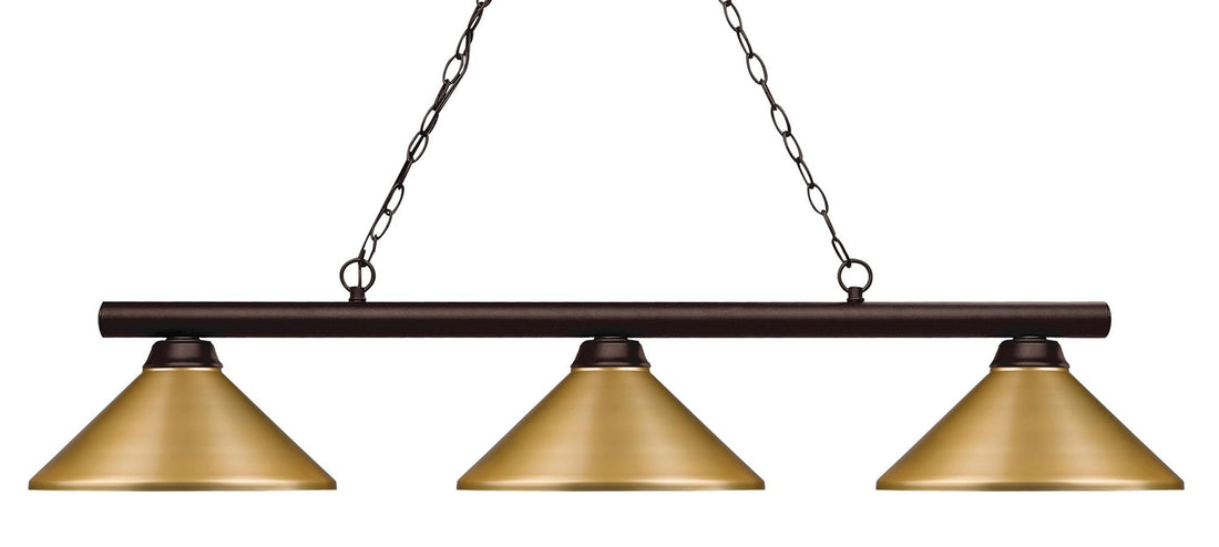 Z-LITE, SHOOTER 3 LIGHT BILLIARD, LINEAR LIGHT